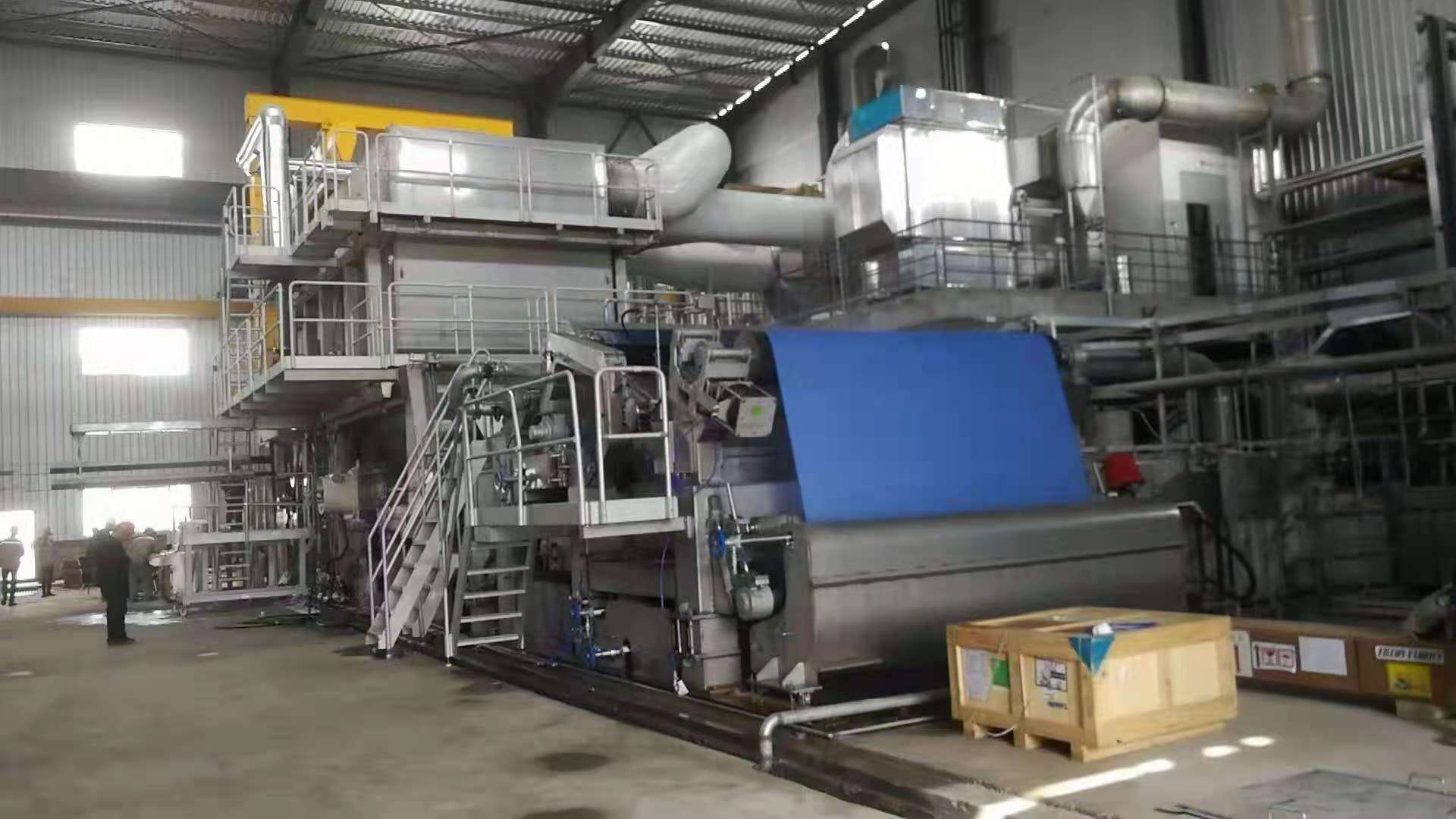 祝賀泰盛TM25首臺國產新月型衛生紙機順利開機！